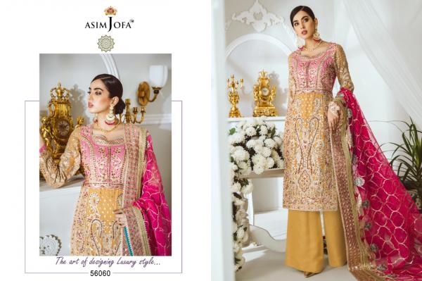 Asim Jofa 3 Net Embroidered Exclusive Bridal Suits Collection